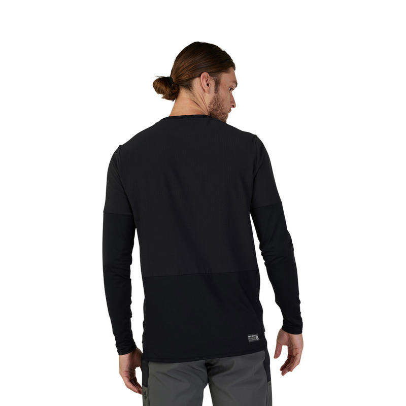 KOSZULKA ROWEROWA Z DŁUGIM RĘKAWEM FOX DEFEND THERMAL BLACK M