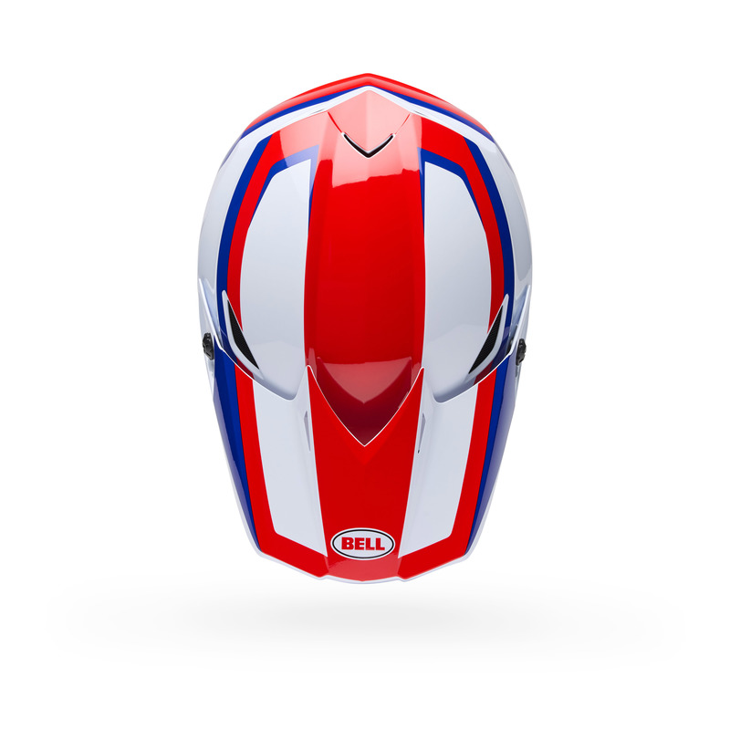 KASK MOTOCYKLOWY BELL MX-10 MIPS DYNO RED WHITE