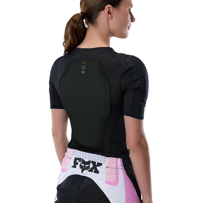 KOSZULKA Z OCHRANIACZAMI DAMSKA FOX BASEFRAME PRO SS BLACK M