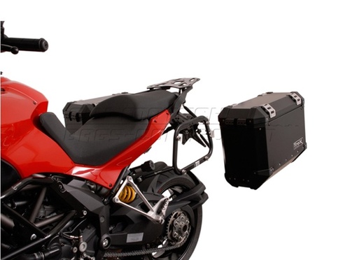 STELAŻ EVO NA KUFRY BOCZNE SW-MOTECH DUCATI MULTISTRADA 1200/S (10-14) BLACK