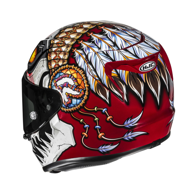 KASK MOTOCYKLOWY HJC RPHA12 KEPINA WHITE RED
