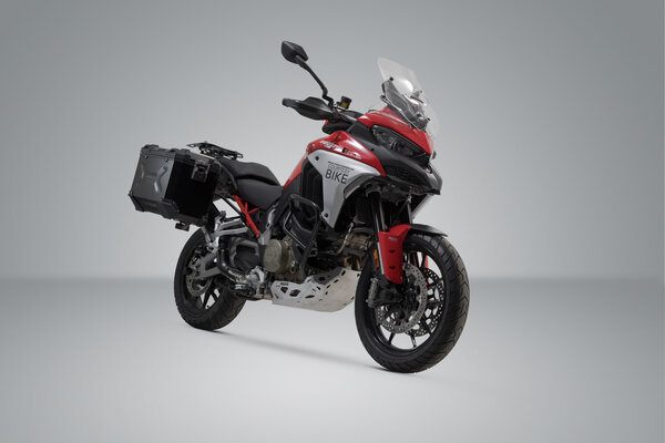 ZESTAW KUFRA CENTRALNEGO TRAX ADV SW-MOTECH 45/45 L. DUCATI MULTISTRADA V4 (20-) BLACK