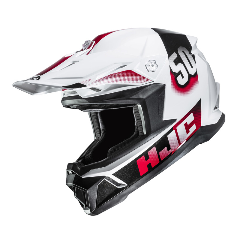KASK MOTOCYKLOWY JUNIOR HJC Y50 DASH WHITE BLACK YL