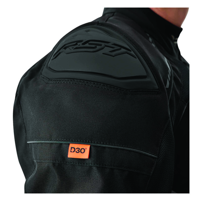 KURTKA MOTOCYKLOWA TEKSTYLNA RST S1 MESH D3O BLACK BLACK BLACK S