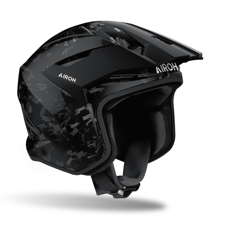 KASK MOTOCYKLOWY AIROH TRR 2 CARBON GLOSS XS