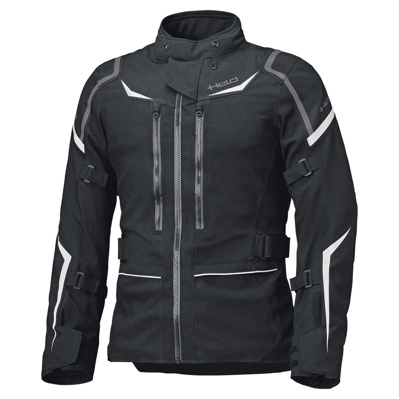 KURTKA MOTOCYKLOWA TEKSTYLNA DAMSKA HELD TAVINO BLACK WHITE WM