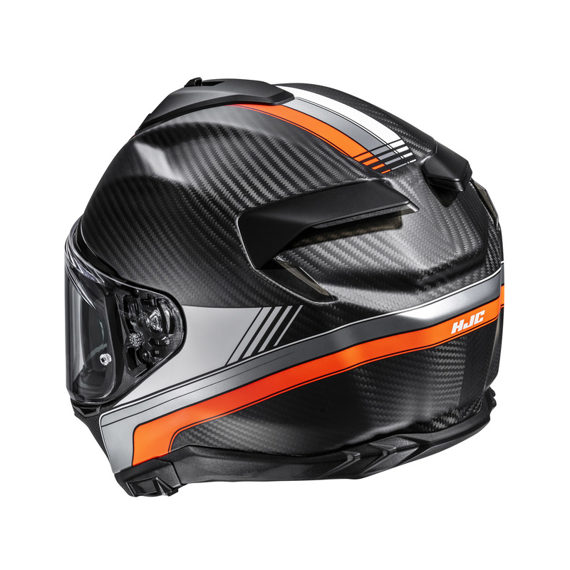 KASK MOTOCYKLOWY HJC F72 CARBON EOS BLACK ORANGE S