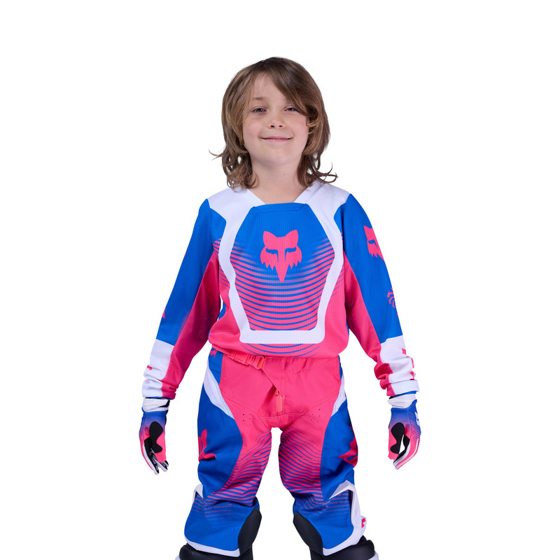 BLUZA MOTOCYKLOWA JUNIOR FOX 180 COLLECT BLUE PINK