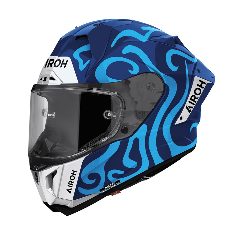 KASK MOTOCYKLOWY AIROH GP800 SWAIN BLUE GLOSS S