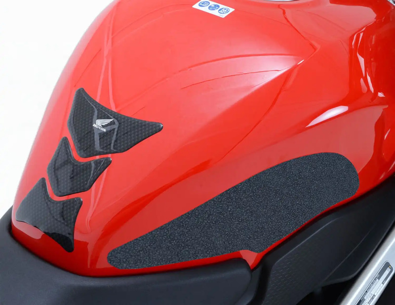 NAKLEJKA NA BAK TANKPAD ANTYPOŚLIZGOWY 2 CZĘŚCI RG RACING HONDA VFR800 14- CLEAR