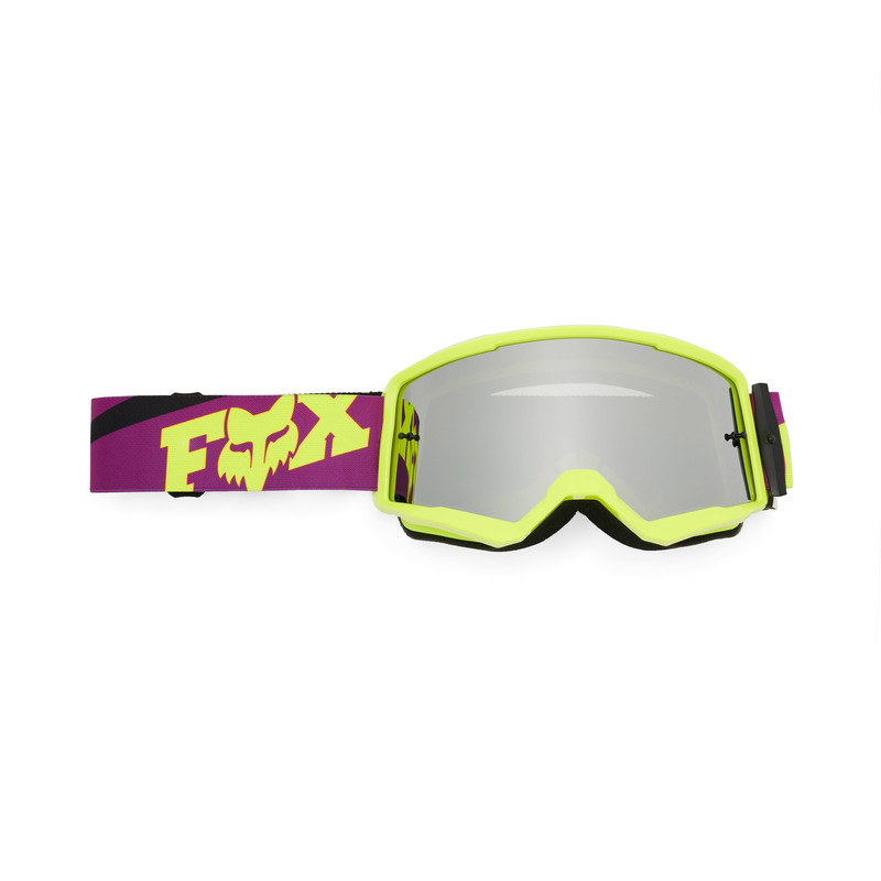GOGLE MOTOCYKLOWE JUNIOR FOX MAIN RAID - SPARK PURPLE LAVA YOS