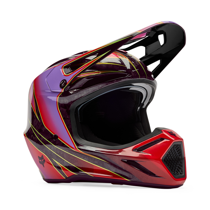 KASK MOTOCYKLOWY FOX V3 RS CANVAS RED