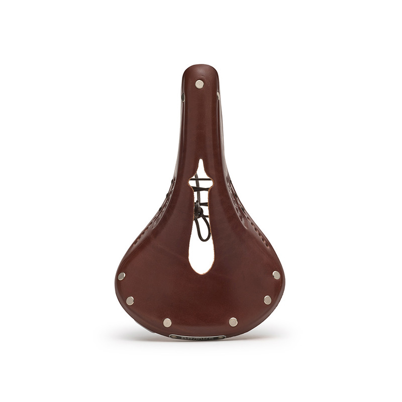 SIODEŁKO SKÓRZANE BROOKS B17 CARVED A. BROWN