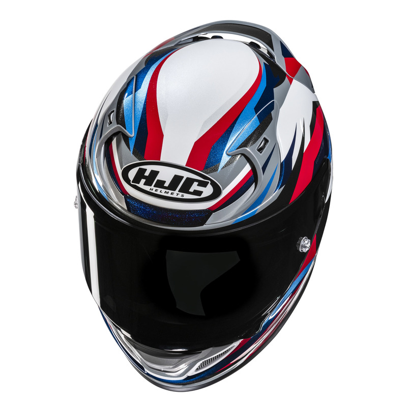 KASK MOTOCYKLOWY HJC RPHA12 DRAVIX RED BLUE L
