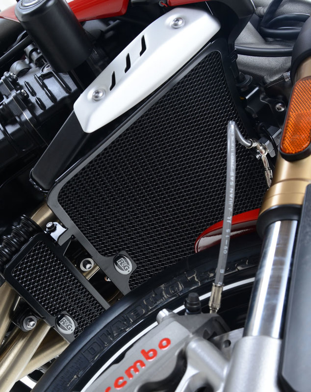 OSŁONA CHŁODNICY RG RACING TRIUMPH SPEED TRIPLE S 16-/SPEED TRIPLE R 16-/SPEED TRIPL RS 18- 20 BLACK