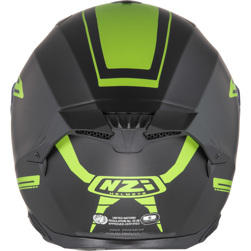 KASK MOTOCYKLOWY NZI GO RIDER STREAM DUO SOLID NOUVEAU BLACK K MATT S