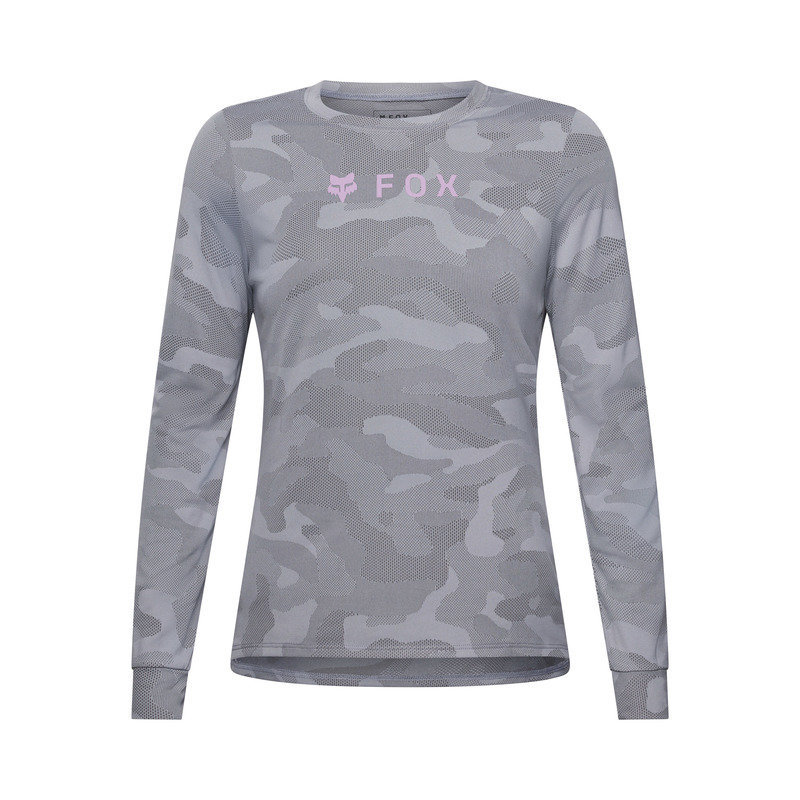 KOSZULKA ROWEROWA Z DŁUGIM RĘKAWEM DAMSKA FOX RANGER TRU DRI LS PEWTER M