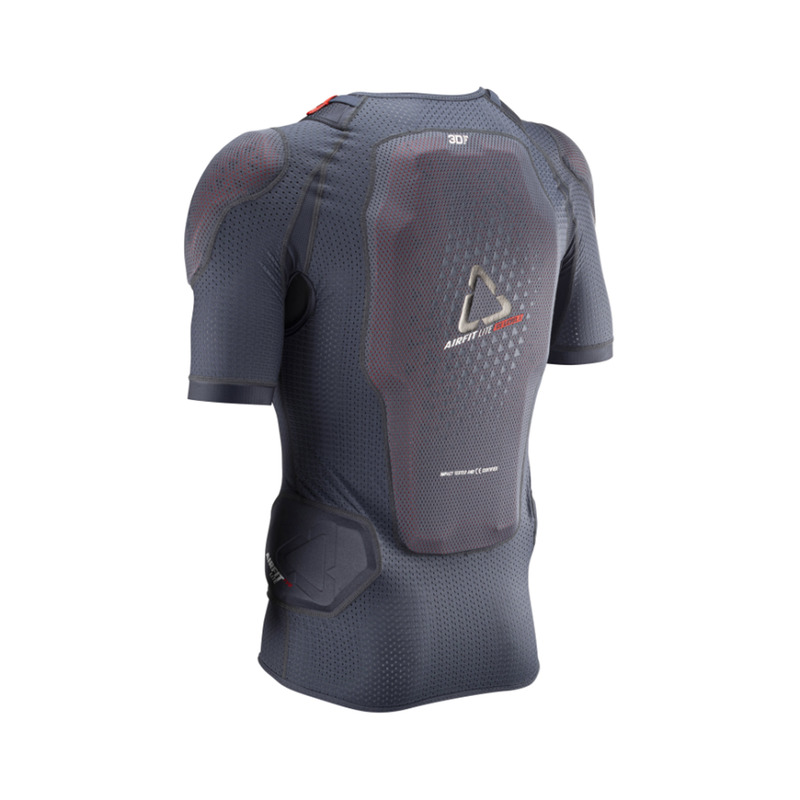 T-SHIRT Z OCHRANIACZAMI LEATT 3DF AIRFIT LITE EVO BLACK (160-166CM)