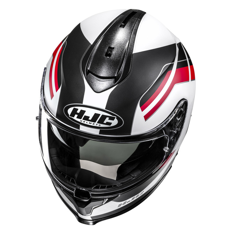 KASK MOTOCYKLOWY HJC C70N BELIS BLACK WHITE