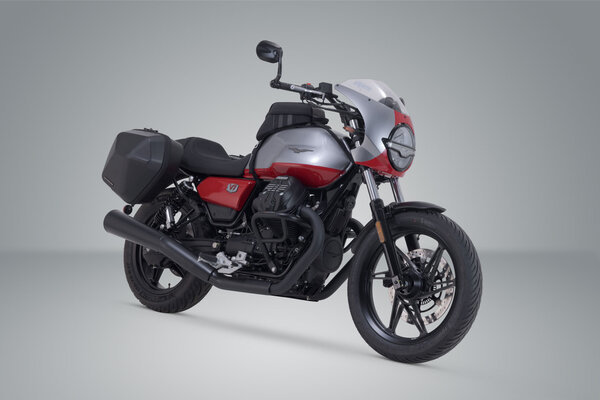ZESTAW KUFRA BOCZNEGO URBAN ABS I STELAŻA SW-MOTECH MOTO GUZZI V7 MODELS (20-)