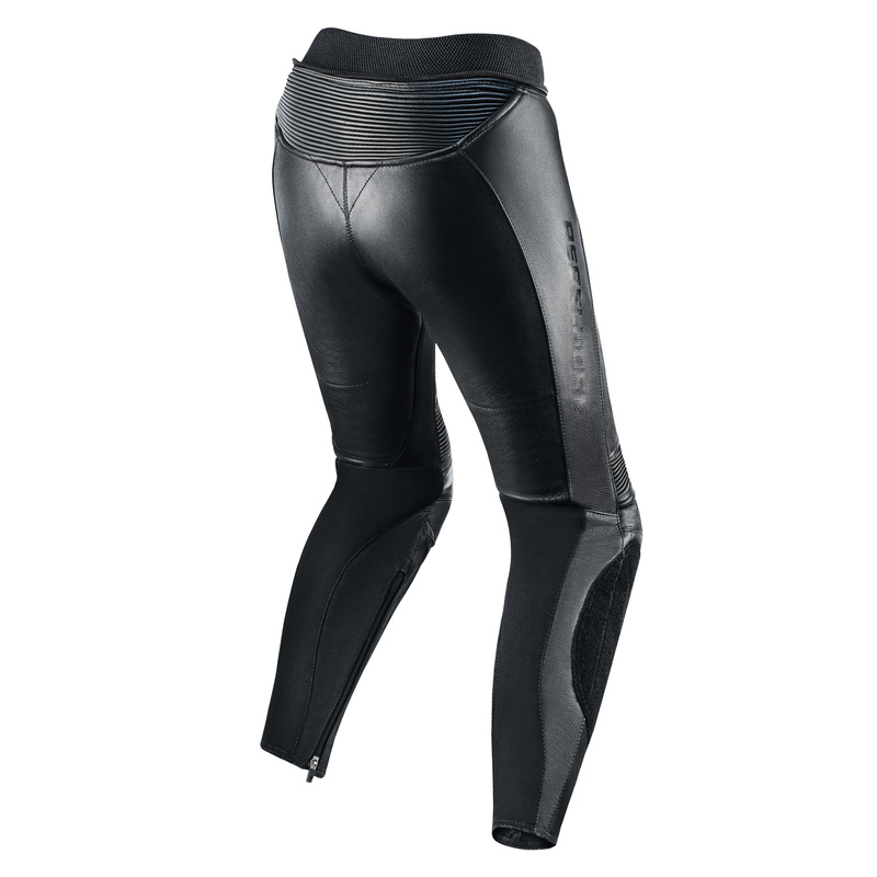 SPODNIE MOTOCYKLOWE SKÓRZANE DAMSKIE REBELHORN REBEL BLACK W34