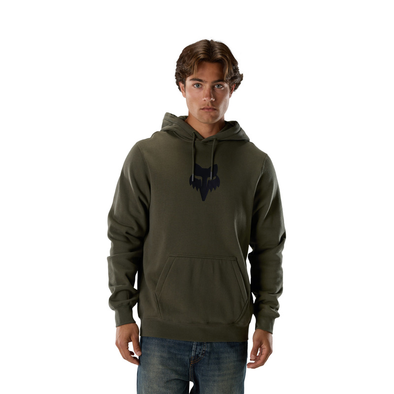 BLUZA Z KAPTUREM FOX HEAD FLEECE PO OLIVE GREEN