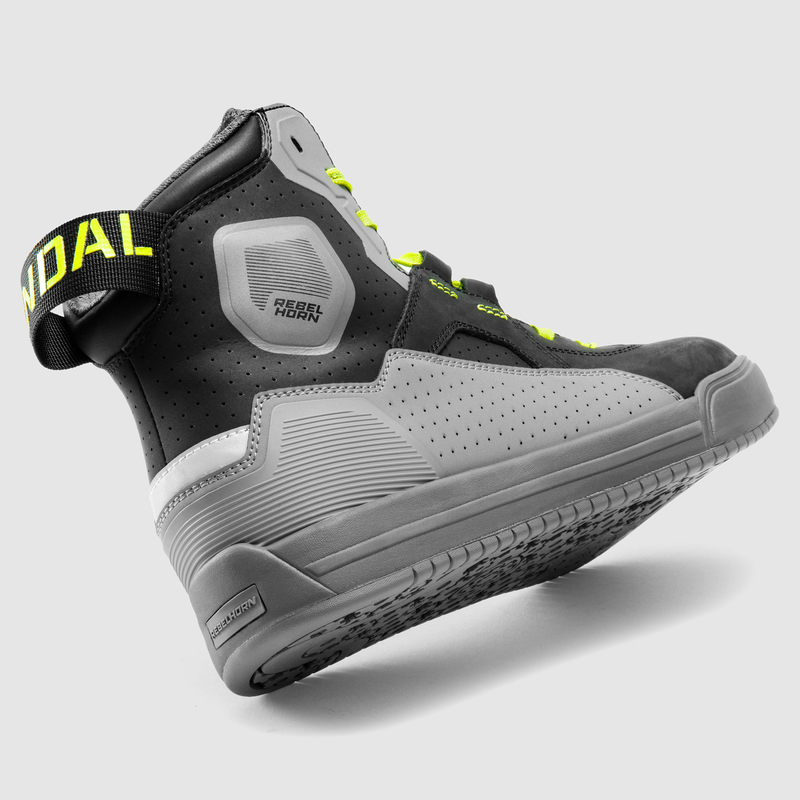 BUTY MOTOCYKLOWE REBELHORN VANDAL 2 BLACK GREY FLUO YELLOW