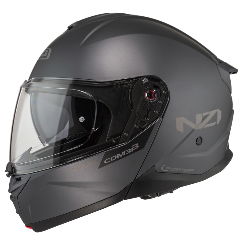 KASK MOTOCYKLOWY NZI COMBI 3 DUO ANTRACITE MATT S