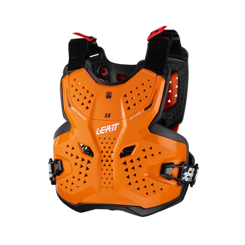 BUZER JUNIOR LEATT PROTECTOR 3.5 ORANGE BLACK (147-159CM) L/XL