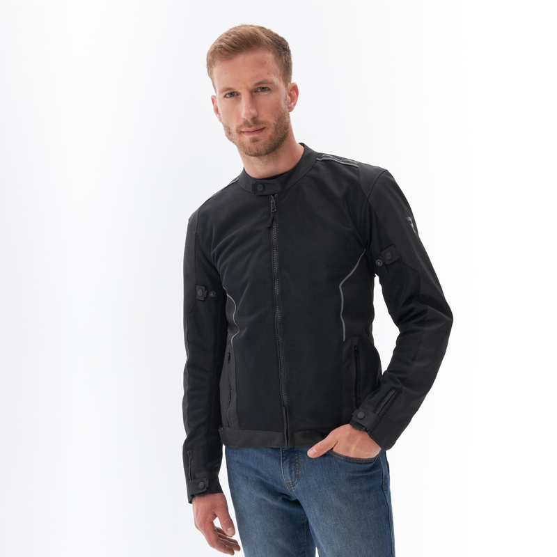 KURTKA MOTOCYKLOWA TEKSTYLNA REBELHORN WAVE BLACK
