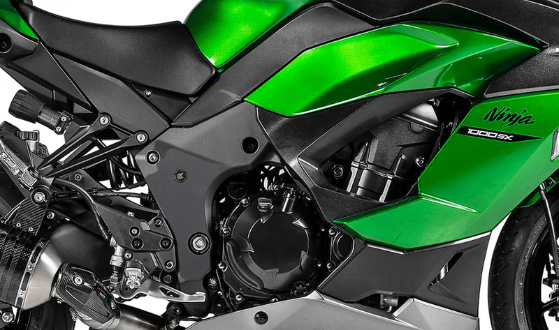 ZESTAW OSŁON PRZECIWBŁOTNYCH RG RACING EAZI-GRIP SCUFF GUARD KIT KAWASAKI Z1000SX 11- 19 NINJA 1000S
