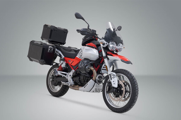 ZESTAW BAGAŻOWY ADVENTURE TRAX SW-MOTECH MOTO GUZZI V85 TT (24-) BLACK