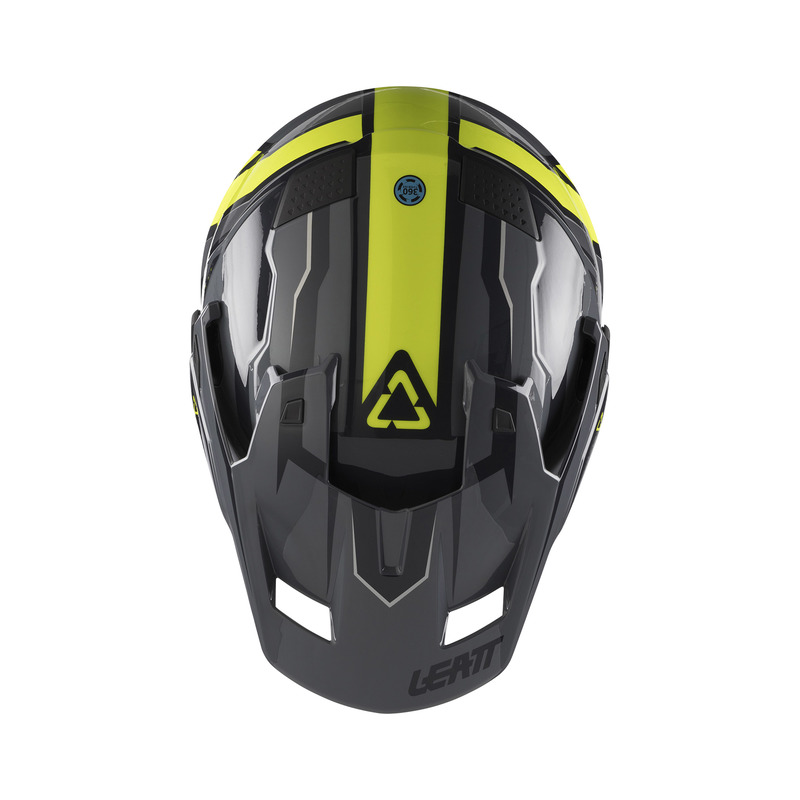KASK MOTOCYKLOWY Z GOGLAMI LEATT ADV 7.5 HI-VIZ YELLOW