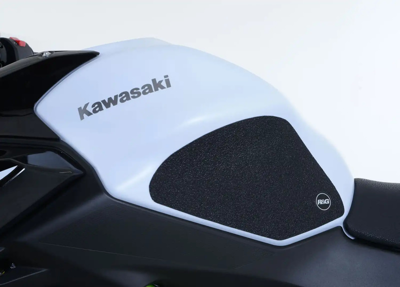 NAKLEJKA NA BAK TANKPAD ANTYPOŚLIZGOWY 2 CZĘŚCI RG RACING KAWASAKI Z 650, NINJA 650 (17-) CLEAR