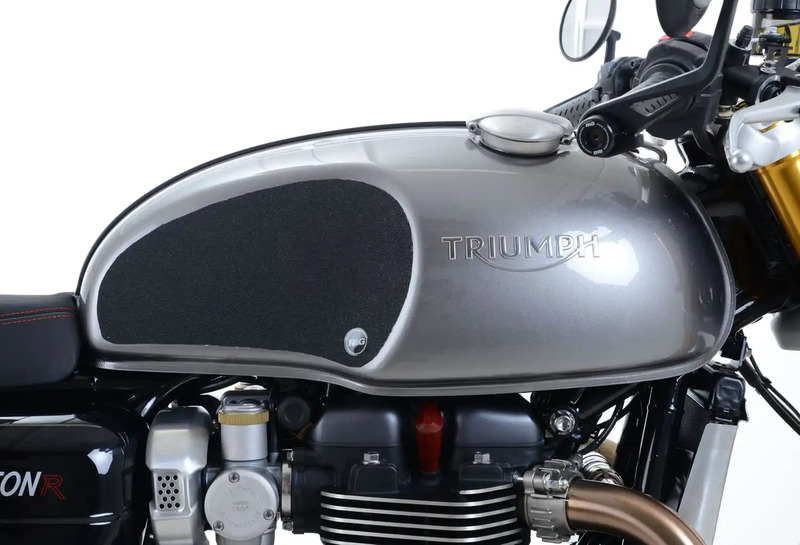 NAKLEJKA NA BAK TANKPAD ANTYPOŚLIZGOWY 2 CZĘŚCI RG RACING TRIUMPH THRUXTON 1200 / 1200R CLEAR