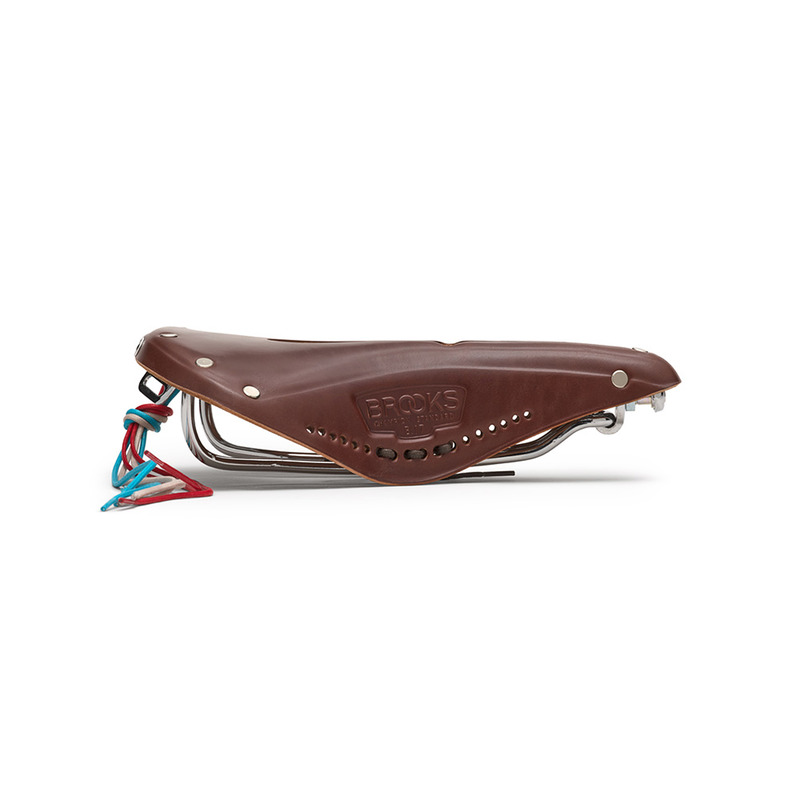 SIODEŁKO SKÓRZANE BROOKS B17 CARVED A. BROWN