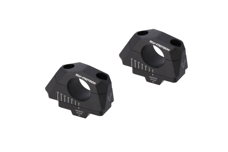 ZESTAW PODWYŻSZAJĄCY KIEROWNICĘ SW-MOTECH 32MM PODWYŻSZENIE 32MM PRZESUNIĘCIE 5/10/15/20/25/30MM BLA
