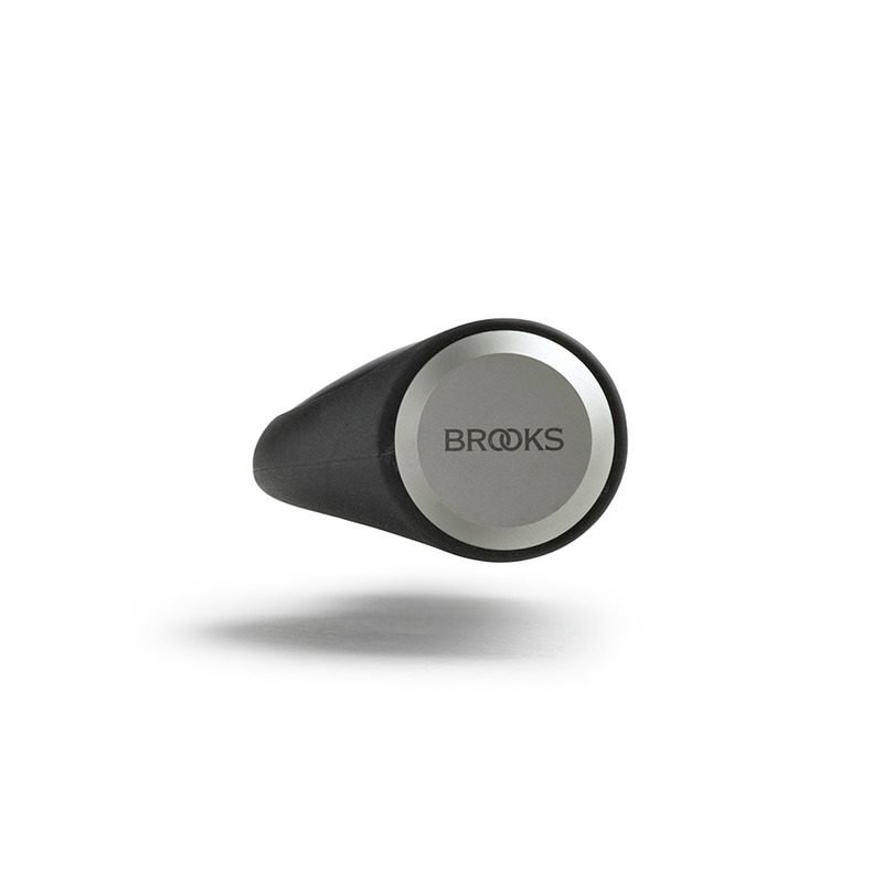 GRIPS BROOKS ERGONOMIC RUBBER GRIP 130/130 BLACK