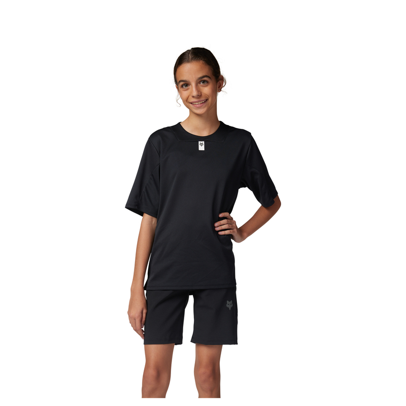 KOSZULKA ROWEROWA JUNIOR FOX DEFEND BLACK YM