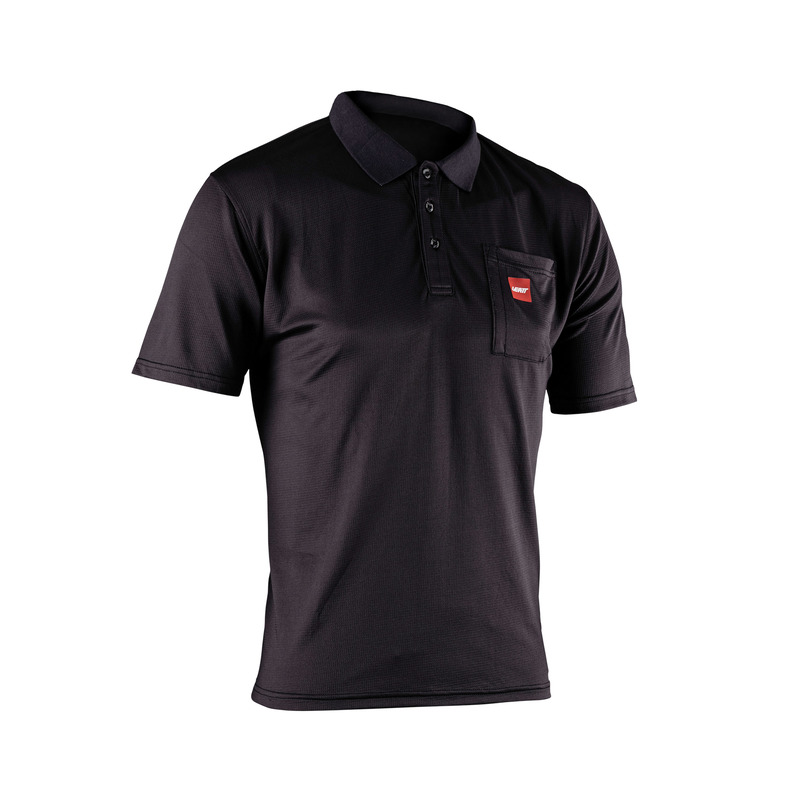 T-SHIRT LEATT POLO TEAM BLACK