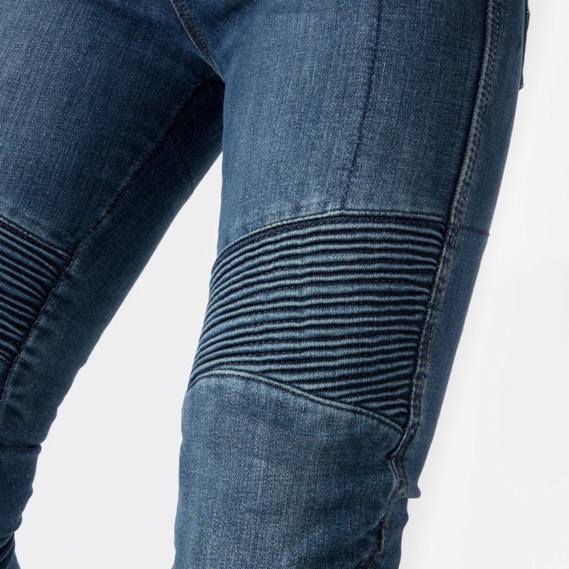 JEANSY MOTOCYKLOWE DAMSKIE OZONE AGNESS 2 WASHED BLUE