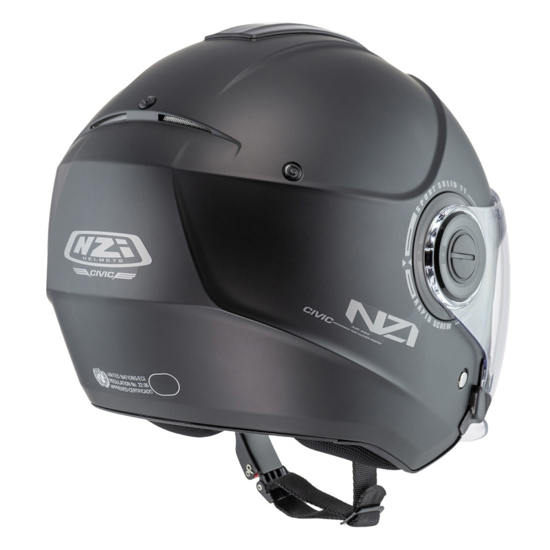KASK MOTOCYKLOWY NZI CIVIC SOLID NOUVEAU MATT BLACK