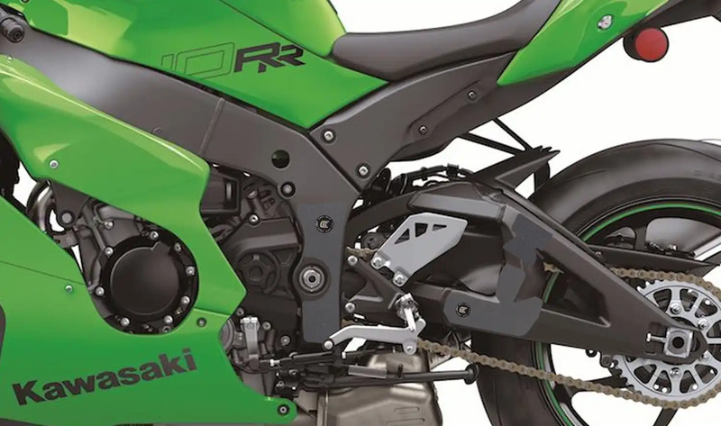 ZESTAW OSŁON PRZECIWBŁOTNYCH RG RACING EAZI-GRIP SCUFF GUARD KIT KAWASAKI ZX-10R 11- ZX-10RR 21-