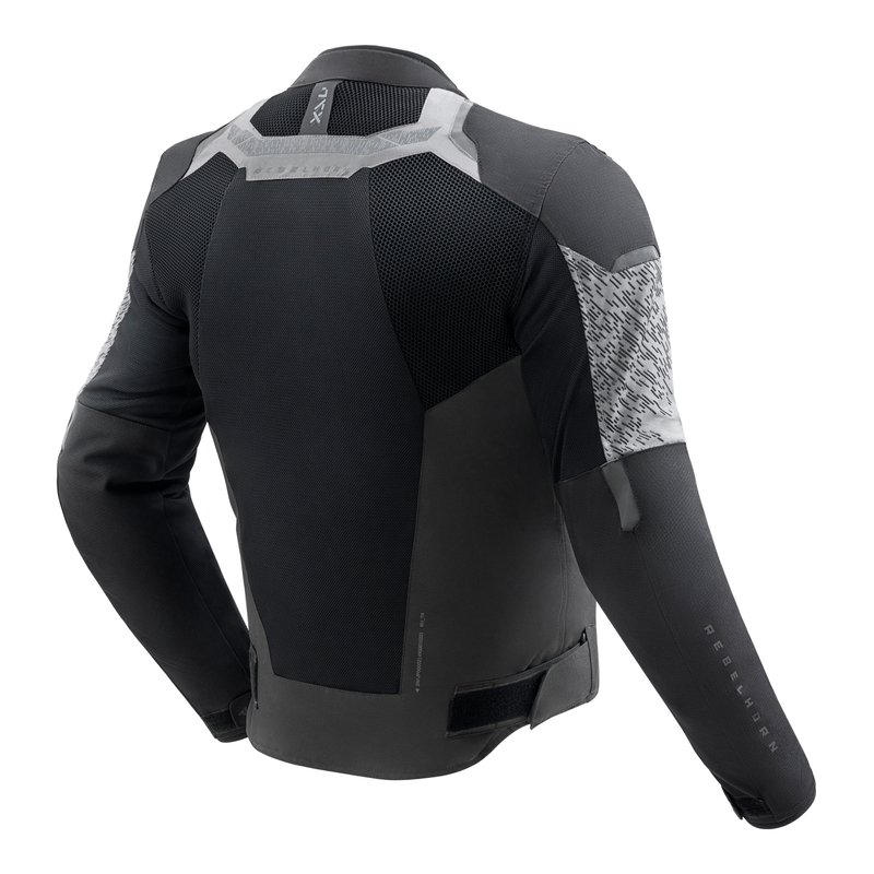 KURTKA MOTOCYKLOWA TEKSTYLNA REBELHORN JAX BLACK GREY