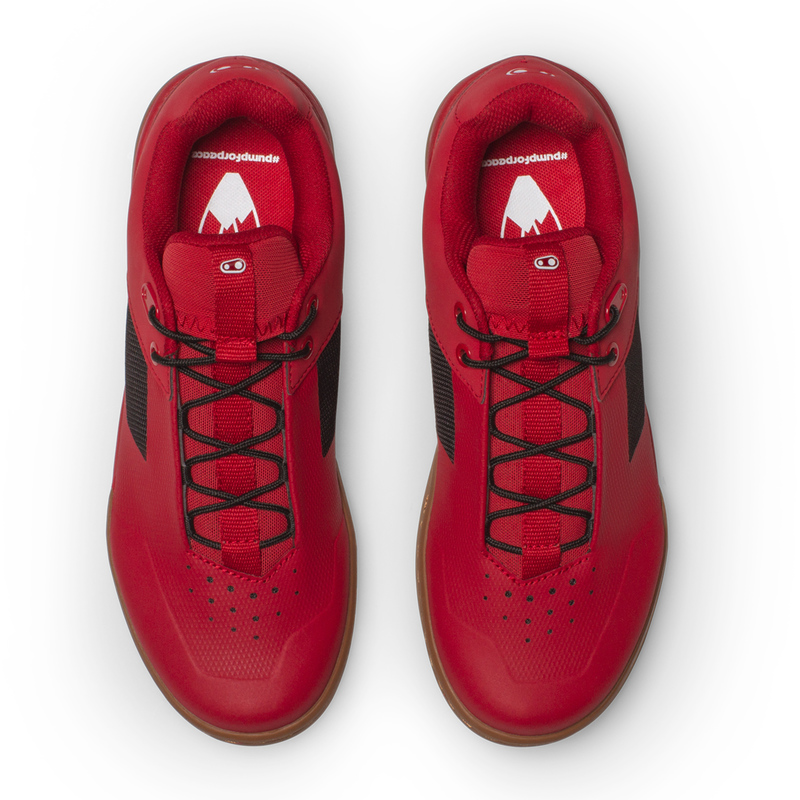 BUTY CRANKBROTHERS STAMP LACE RED BLACK - GUM OUTSOLE PUMPFORPEACE EDITION 11.5 (45 EU)