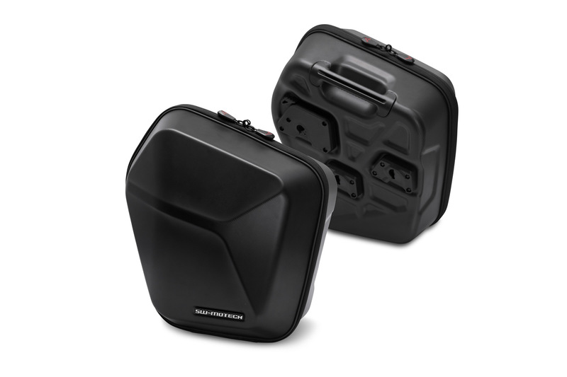 ZESTAW KUFRÓW BOCZNYCH URBAN ABS I STELAŻY SW-MOTECH KTM 790 ADV/R890 ADV/R 890 SM T BLACK 2X16,5L