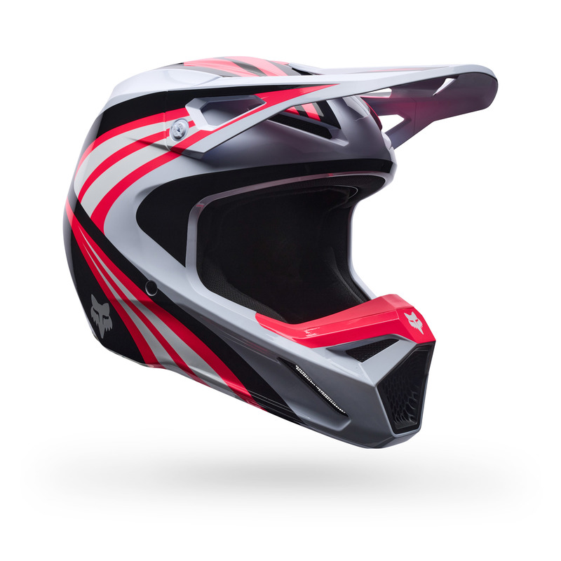 KASK MOTOCYKLOWY FOX V1 DRAFT WHITE