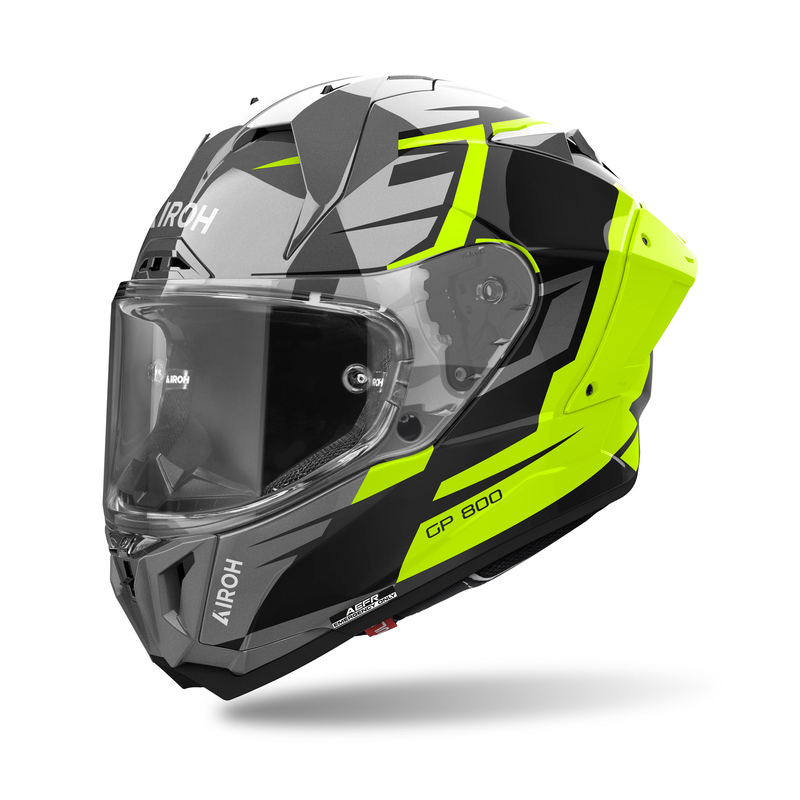 KASK MOTOCYKLOWY AIROH GP800 MASTER YELLOW GLOSS M