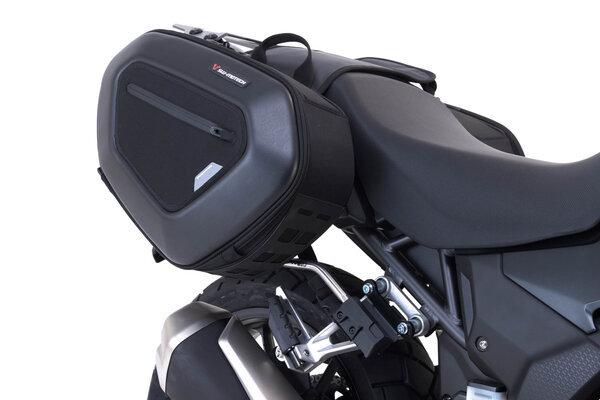 ZESTAW SAKW PRO BLAZE I STELAŻY SW-MOTECH HONDA CB500X (13-), NX500 (23-) BLACK