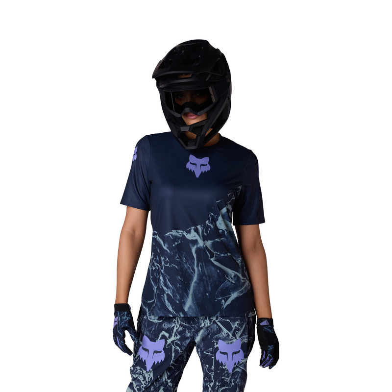 KOSZULKA ROWEROWA DAMSKA FOX RANGER IMG PRINT ARCTIC BLUE XL